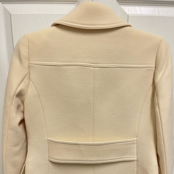 J. Crew Cream Double Cloth Peacoat - Picture 9 of 13
